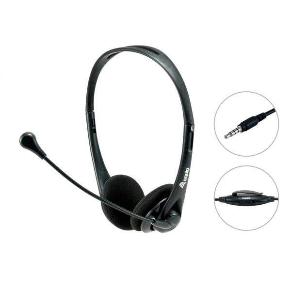EQUIP LIFE HEADSET C/MICRO FUNÇÃO VOLUME E MUTE JACK 3.5"