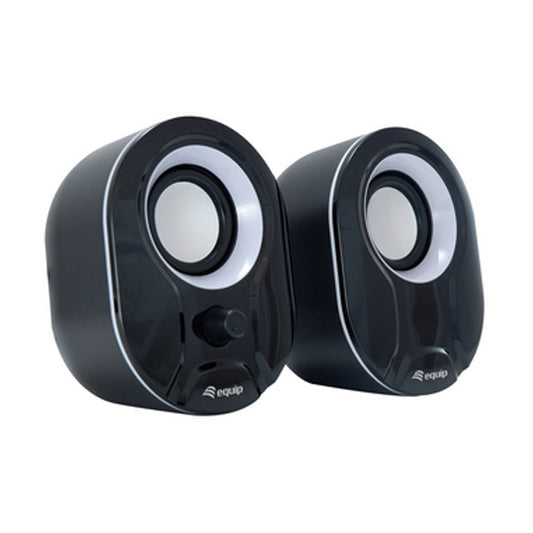 EQUIP LIFE MINI COLUNAS 6W USB CONTROLO SOM PRETO/BRANCO