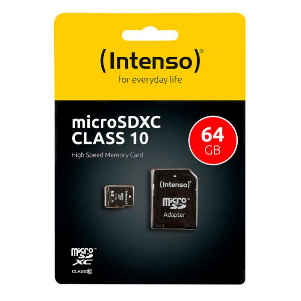 INTENSO MICROSD 64GB CLASS 10 C\ ADAPTADOR