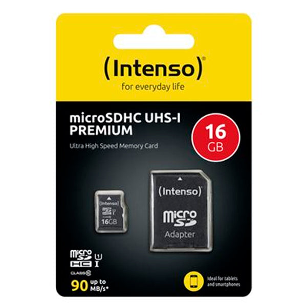 INTENSO MICROSD 16GB UHS-I PREMIUM C\ ADAPTADOR