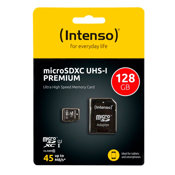 INTENSO MICROSD 128GB UHS-I PREMIUM C\ ADAPTADOR