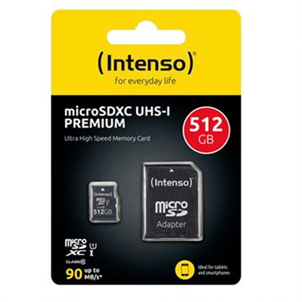 INTENSO MICROSD 512GB UHS-I PREMIUM C\ ADAPTADOR