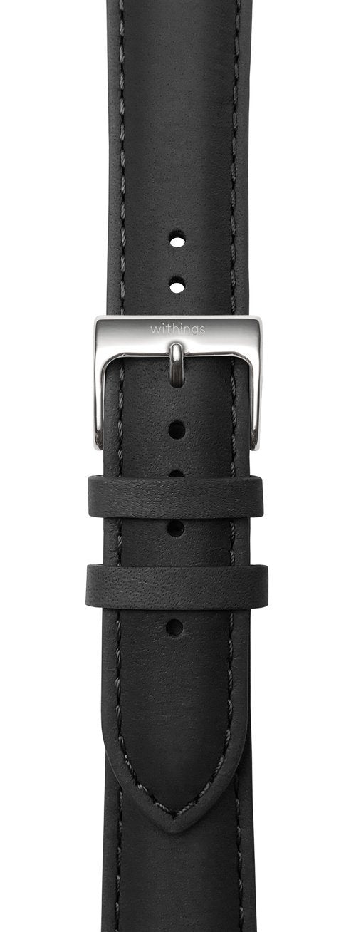 WITHINGS - PULSEIRA CABEDAL 20MM (BLACK/STEEL)