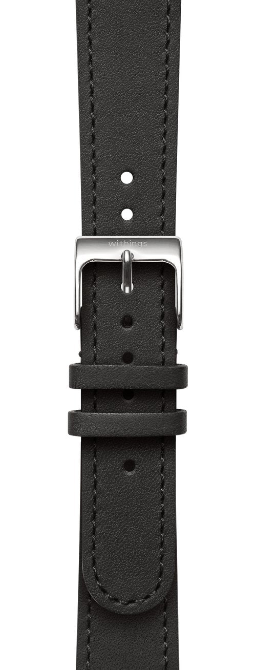 WITHINGS - PULSEIRA CABEDAL 18MM (BLACK/STEEL)
