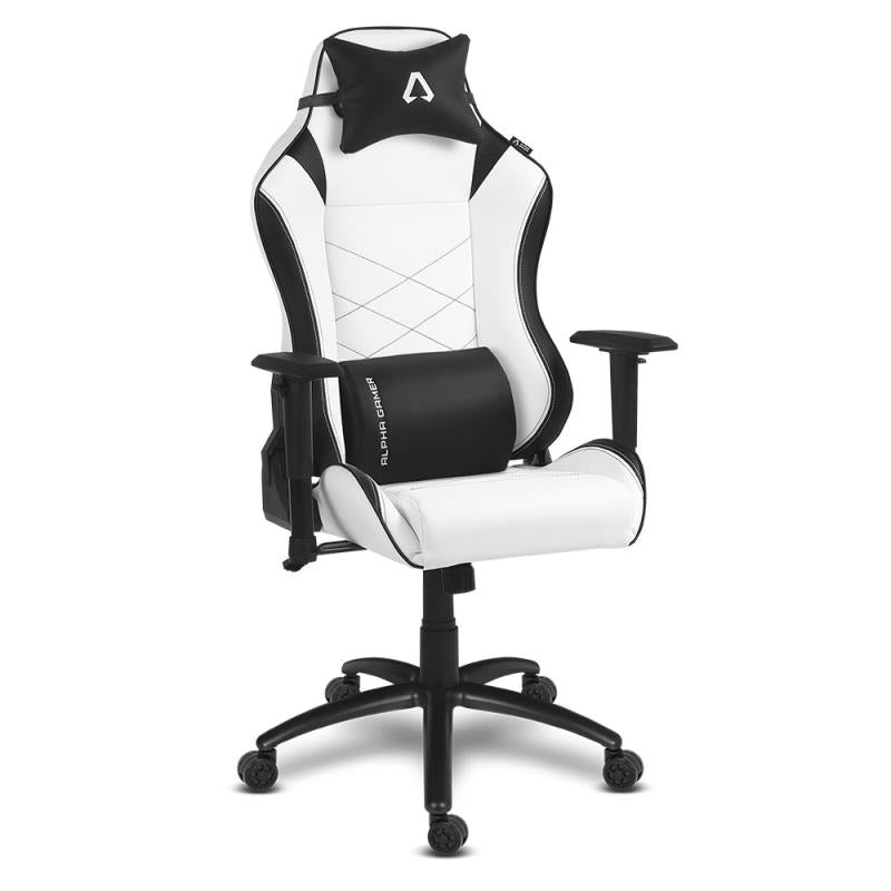 ALPHA GAMER - CADEIRA GAMING AGATENA-WHT-BK