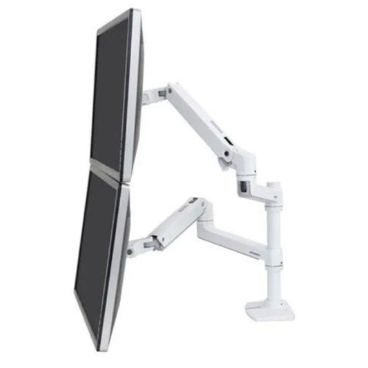 ERGOTRON SUPORTE MONITOR SECRETARIA DUAL LX SERIES MONTAGEM 24" BRANCO