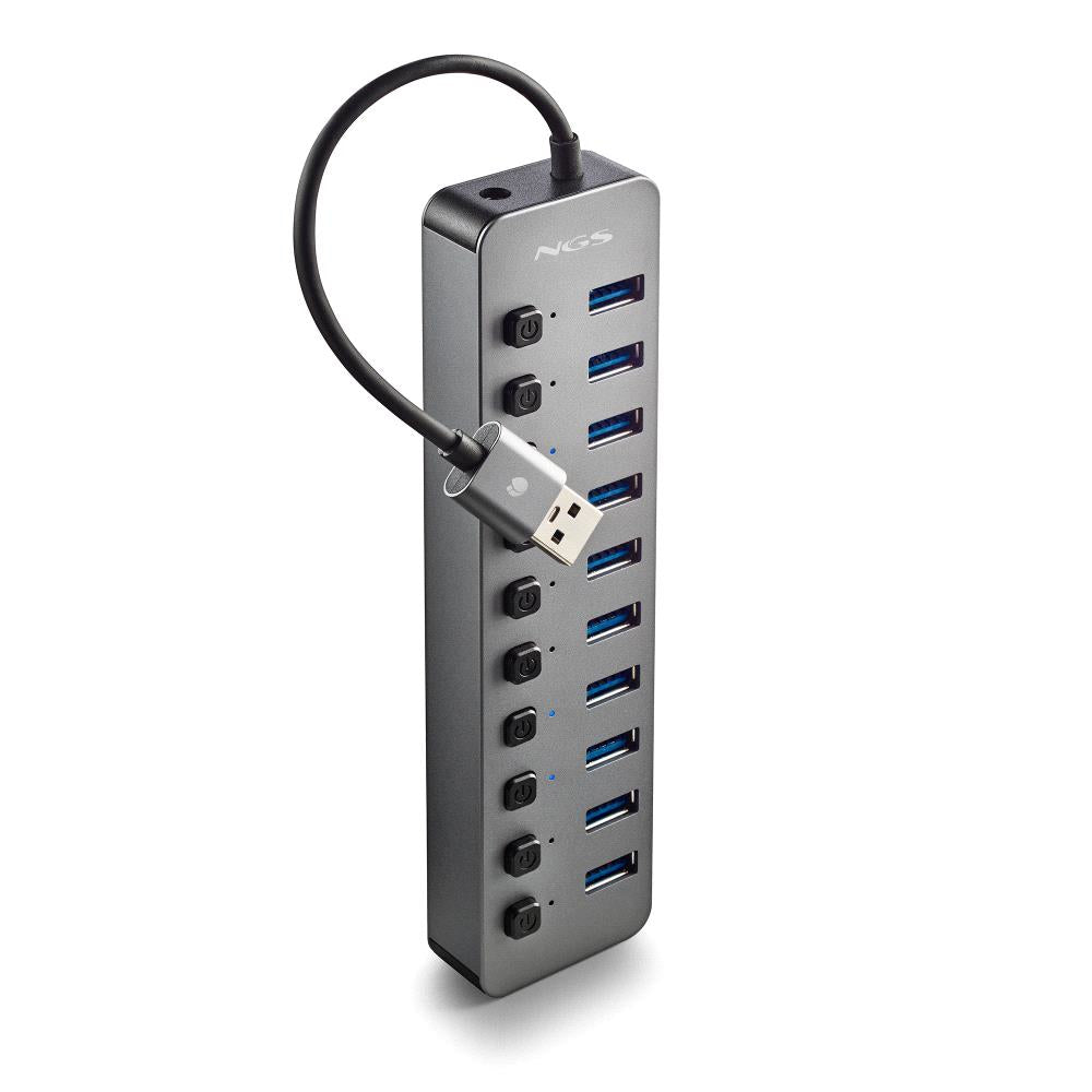 NGS - ADAPTADOR 10 PORTS USB IHUB10