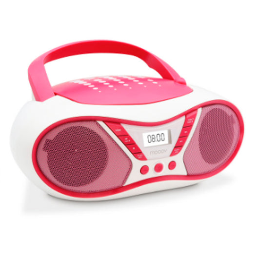 MOOOV RADIO CD MP3 USB POP PINK