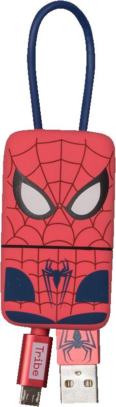 TRIBE - CABO KEYLINE USB-MICROUSB MARVEL (SPIDERMAN)