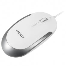 MACALLY - RATO DYNAMOUSE USB (WHITE/SILVER)