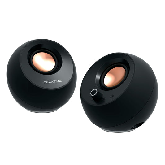 CREATIVE COLUNAS PEBBLE PRO 2.0 USB-C & BLUETOOTH 5.3 RGB BLACK