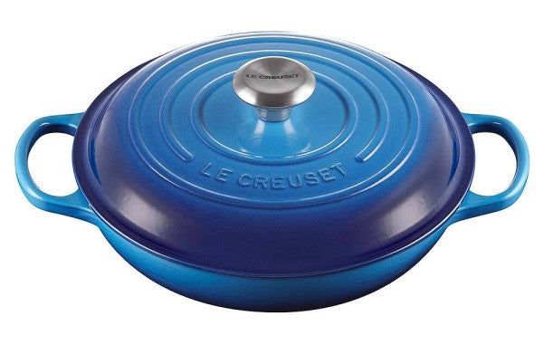 LE CREUSET - CAÇAROLA BAIXA 30 AZURE 21180302202430