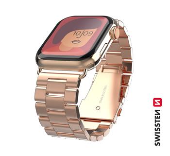 SWISSTEN - METAL BAND FOR APPLE WATCH 42-49MM (ROSE GOLD)