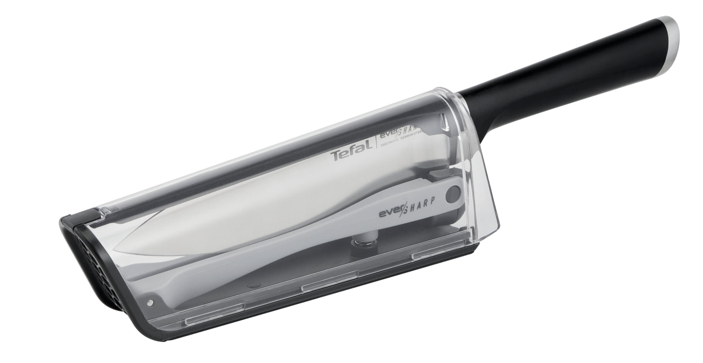 TEFAL - FACA CHEF C/ AFIADOR EVER SHARP K2569004