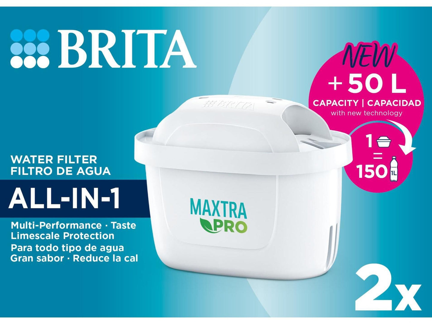 BRITA - PACK 2 MXPRO ALL-IN-1-2 MESES 1050807