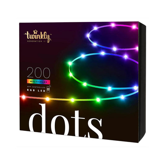 TWINKLY - DOTS (200 LEDS, 10M, TRANSPARENT)