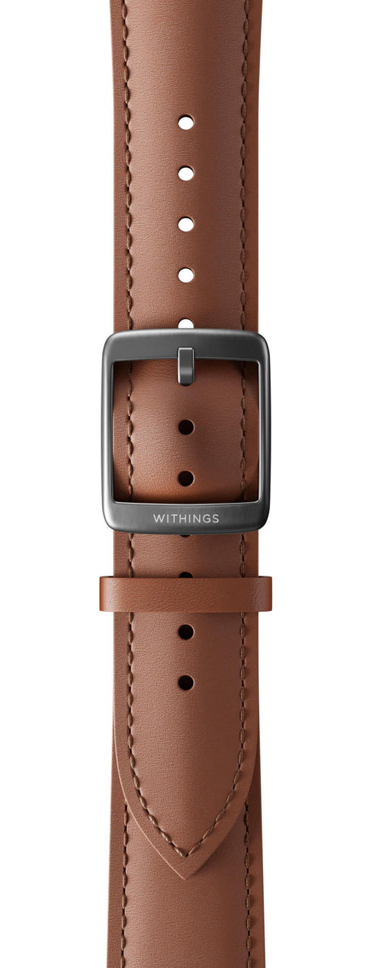 WITHINGS - PULSEIRA CABEDAL 20MM (BROWN/SLATE GREY)