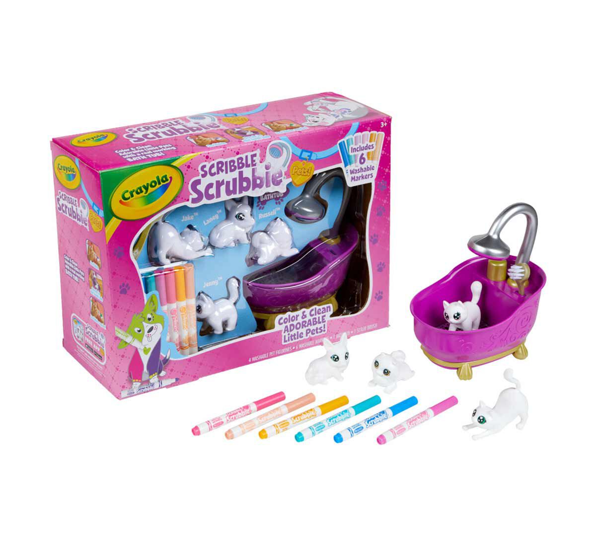 CRAYOLA - WASHIMALS PETS PURPLE TUB
