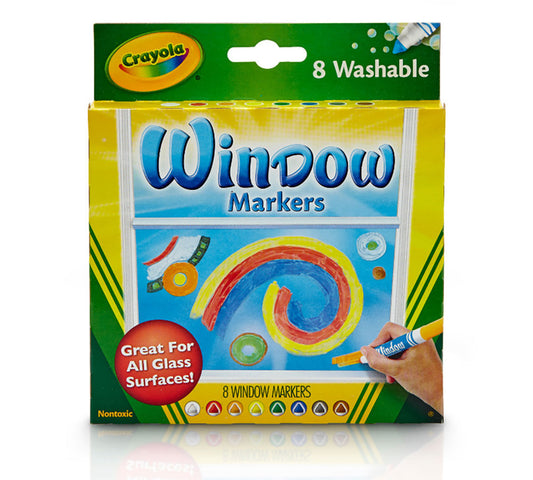 CRAYOLA - WASHABLE MARCADORES WINDOW MARKERS (8X)