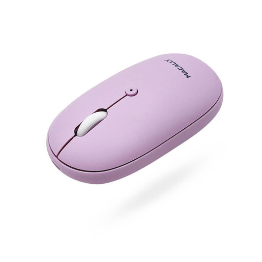 MACALLY - RECHARGEABLE BLUETOOTH MOUSE (PURPLE)