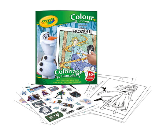 CRAYOLA - FOLHAS DE COLORIR FROZEN 2 + STICKERS