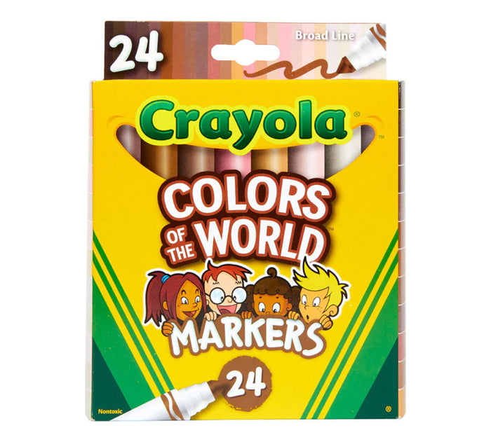 CRAYOLA - COLOURS OF THE WORLD 24 MARCADORES PONTA MAXI