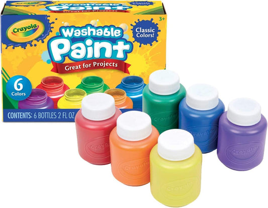 CRAYOLA - WASHABLE PAINT (6X)
