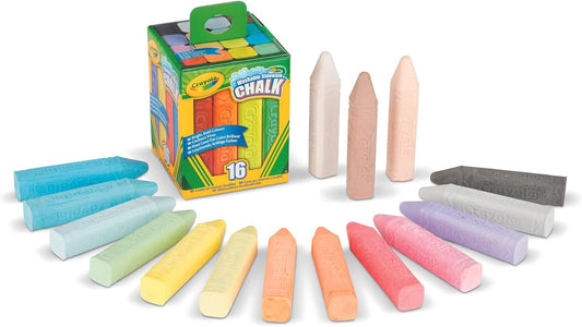 CRAYOLA - WASHABLE OUTDOOR CHALK GIZ 16X
