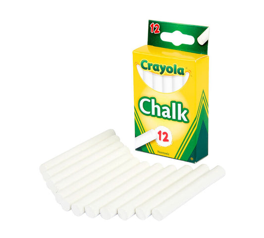 CRAYOLA - CHALK GIZ BRANCO 12X