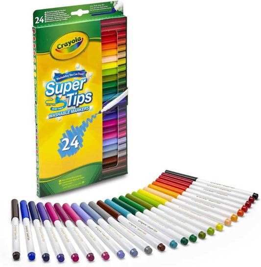 CRAYOLA - SUPER TIPS (24X)