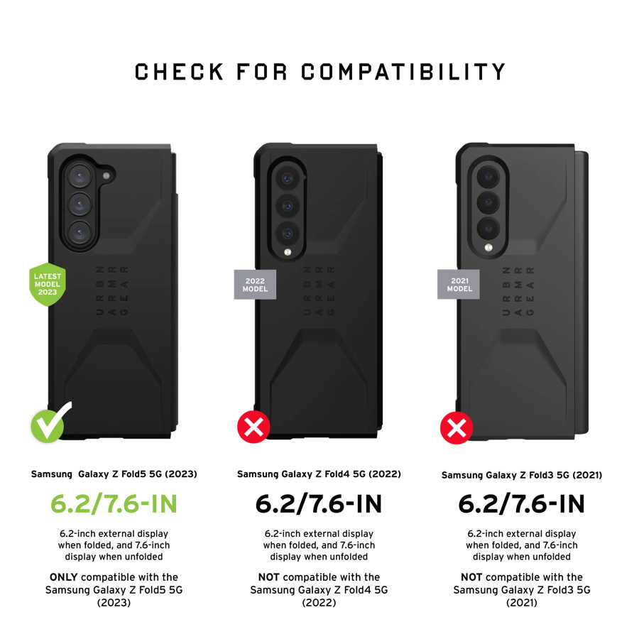 UAG - PLYO PRO GALAXY Z FOLD5 V2023 (OLIVE/SPACE GREY)