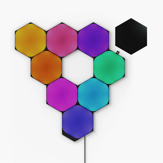 NANOLEAF - SHAPES HEXAGONS KIT BLACK (STARTER+9 PANELS)