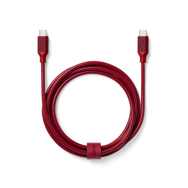 LEXON - CABO METÁLICO USB-C METALI-C (DARK RED)