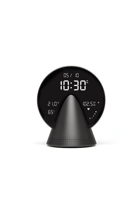 LEXON - DESPERTADOR CONIC CLOCK (PLATINUM GREY)