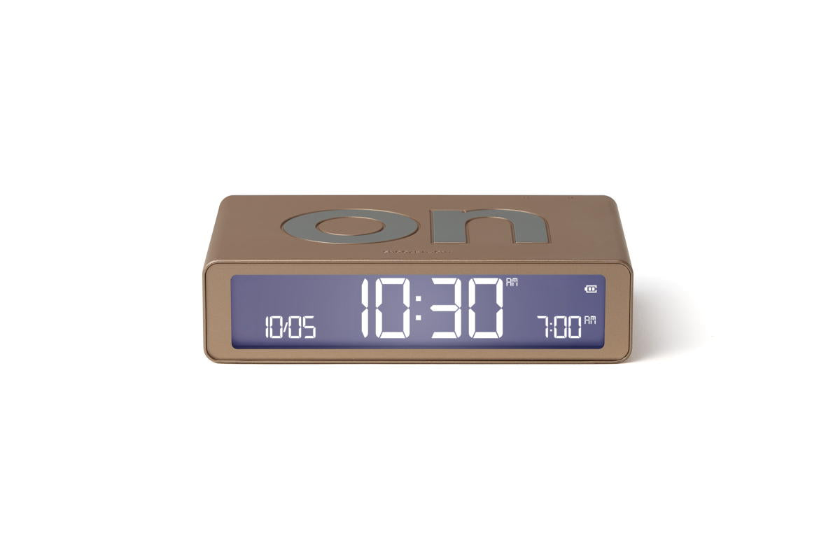 LEXON - DESPERTADOR FLIP CLASSIC (SOFT GOLD)
