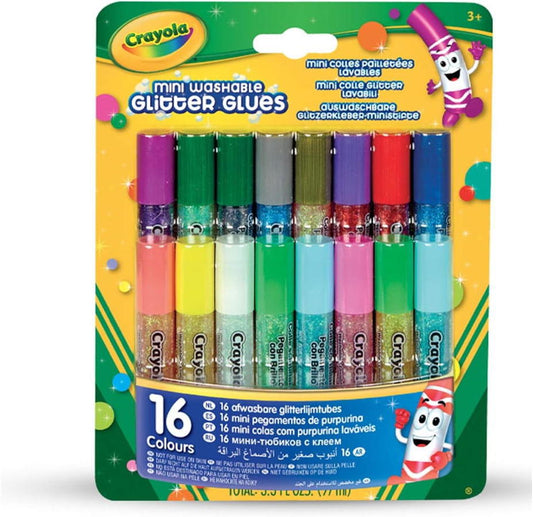 CRAYOLA - MINI PURPURINAS LAVÁVEIS 16X