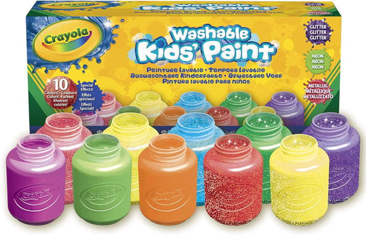 CRAYOLA - WASHABLE PAINT EFEITOS ESPECIAIS (10X)