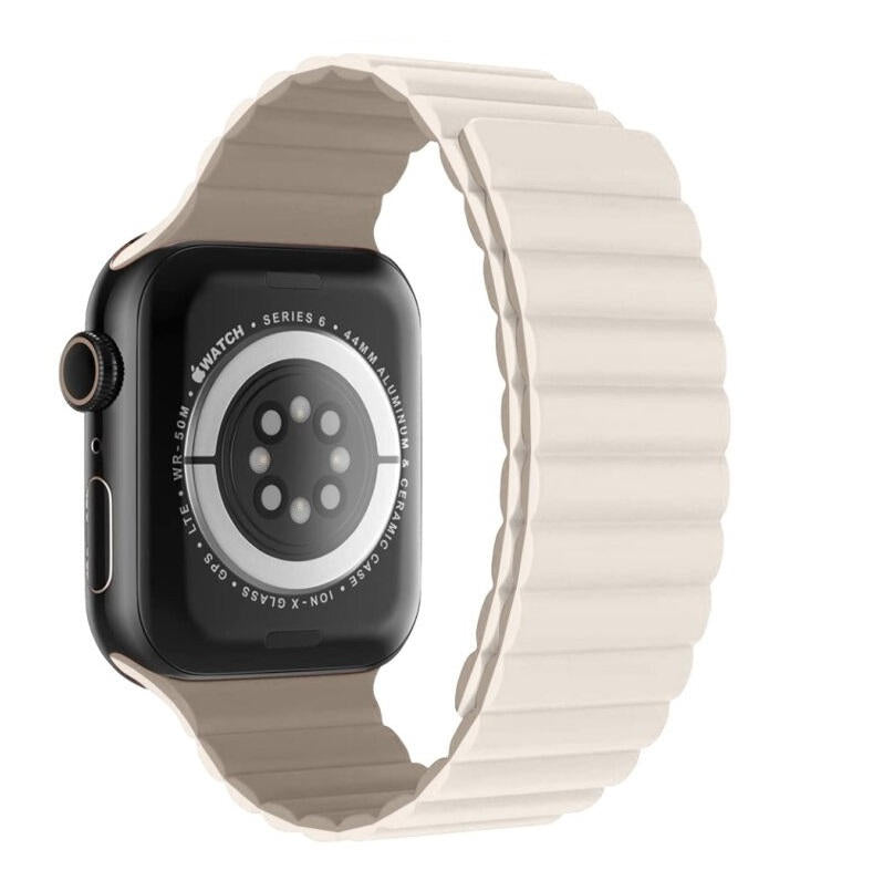 SWISSTEN - WAVE MAGNETIC APPLE WATCH 38-41MM (WHITE/CAPUCC)