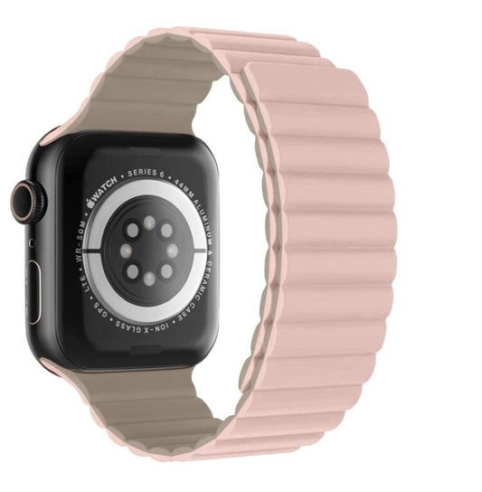 SWISSTEN - WAVE MAGNETIC APPLE WATCH 42-49MM (PINK/CAPUCC)