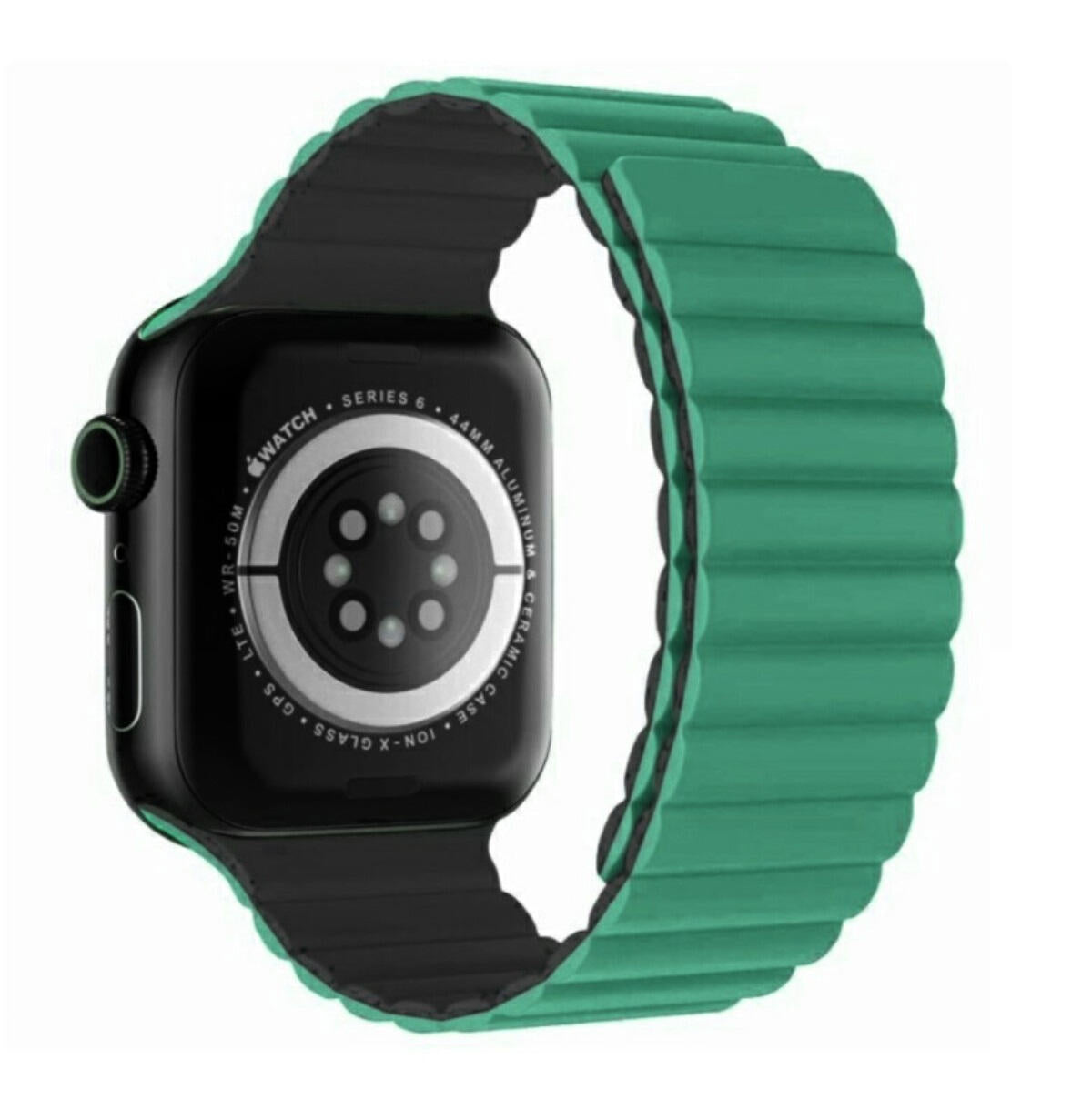 SWISSTEN - WAVE MAGNETIC APPLE WATCH 42-49MM (GREEN/GREY)