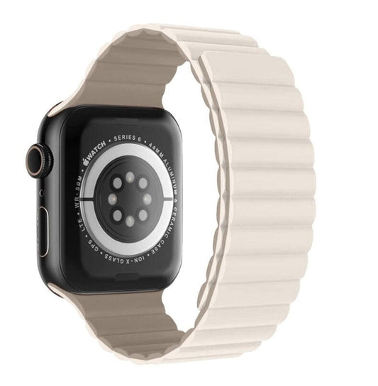 SWISSTEN - WAVE MAGNETIC APPLE WATCH 42-49MM (WHITE/CAPUCC)