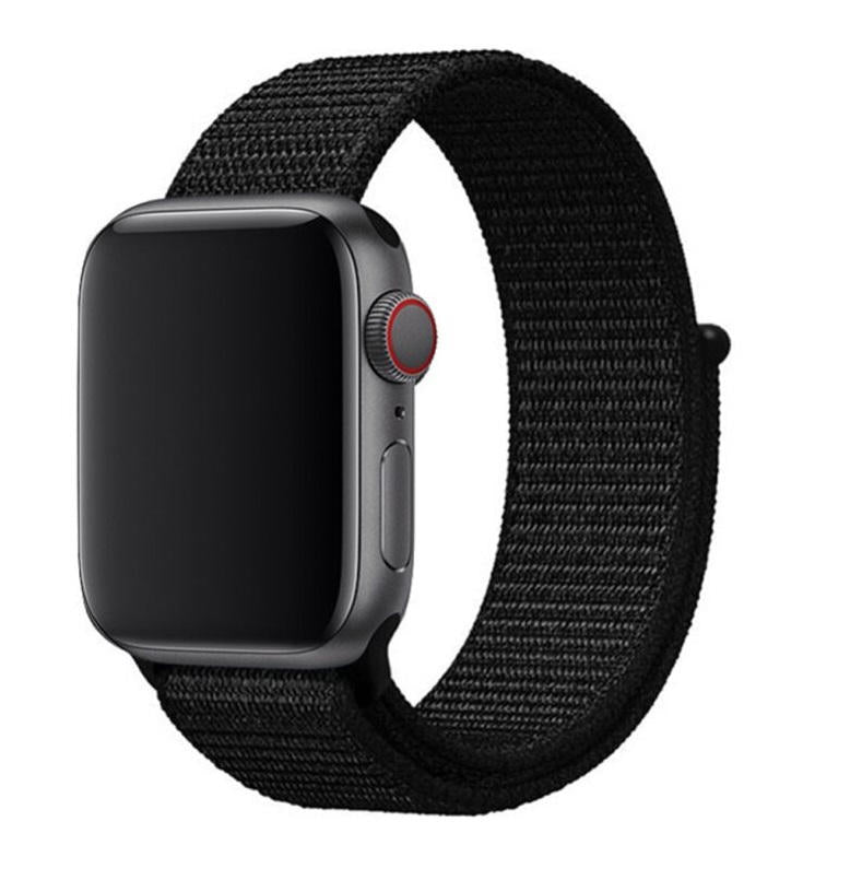 SWISSTEN - NYLON VELCRO APPLE WATCH 38-41MM (BLACK)