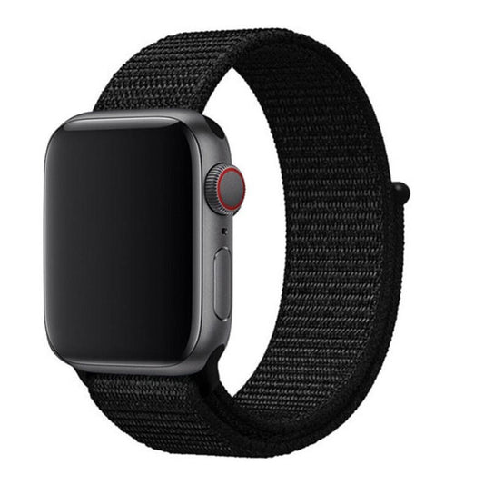 SWISSTEN - NYLON VELCRO APPLE WATCH 38-41MM (BLACK)