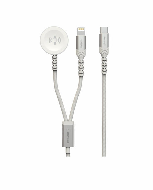 SWISSTEN - 2IN1 CHARGER CABLE (APPLE WATCH+LIGHTN.) USB-C