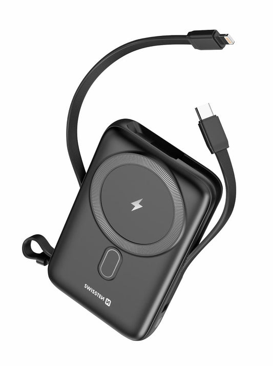 SWISSTEN - MAGSAFE POWERBANK 10.000MAH W/CABLE (20W)