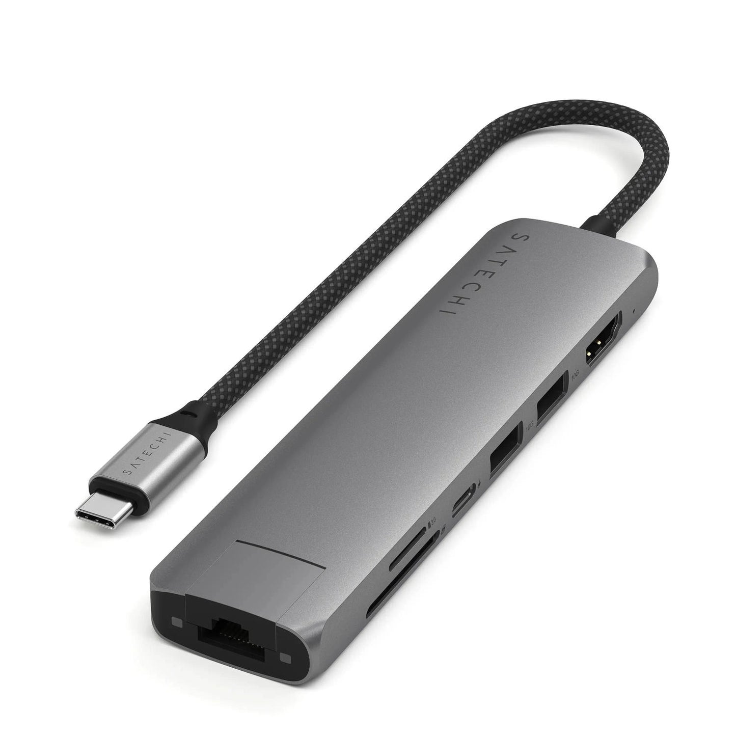 SATECHI - USB-C SLIM MULTIPORT ADAPTER 7IN1 (SPACE GREY)