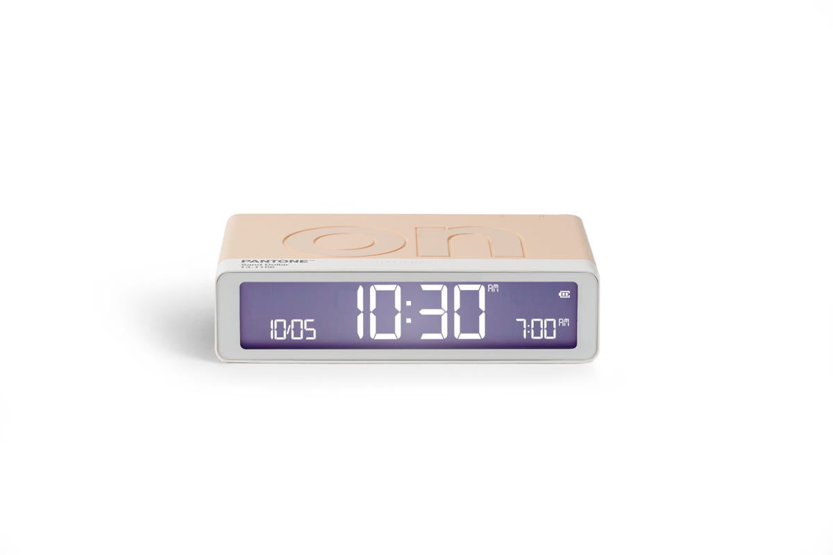 LEXON - DESPERTADOR FLIP CLASSIC (PANTONE SAND DOLLAR)