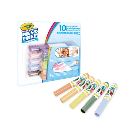 CRAYOLA - COLOR WONDER MARCADORES PASTEL 10X