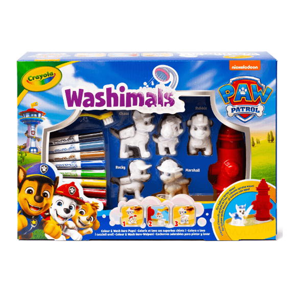 CRAYOLA - WASHIMALS PETS PAW PATROL SET 5X