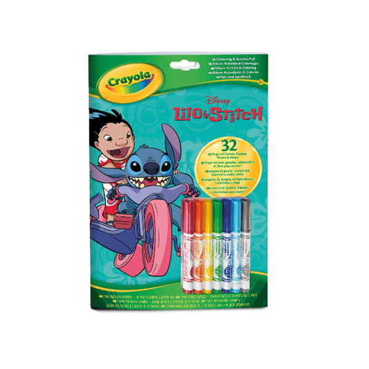 CRAYOLA - FOLHAS DE COLORIR LILO & STITCH + MARCADORES